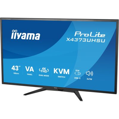 13. iiyama ProLite X4373UHSU-B2 Computermonitor 108 cm (42,5") 3840 x 2160 px 4K Ultra HD LED Schwarz