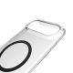 7. Puro Lite Mag TPU+PC Hülle kompatibel mit MagSafe für iPhone 17 Air - Transparent mit schwarzem Ring