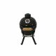5. Kamado Bono Picnic Keramikgrill, 13 Zoll, Kamado-Grillwagen, Holzkohle (Brennstoff), Schwarz
