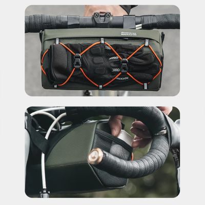 5. Rockbros 30110054001 Fahrradlenkertasche 2,2 l - Grün