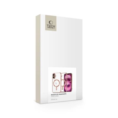 4. Tech-Protect MagFlex MagSafena iPhone 16 Hülle - Klar / Rosa