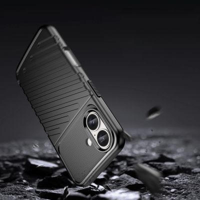3. Thunder Case Silikonhülle für iPhone 16 Plus – Schwarz