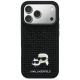 3. Karl Lagerfeld Strass-Hülle mit Karl&Choupette-Motiv für iPhone 17 Pro – Schwarz