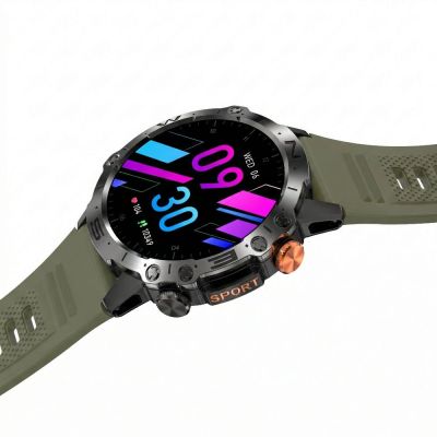 12. Smartwatch Gravity Black 2 Armbänder GT20-7