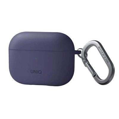 Uniq Nexo-Hülle für AirPods Pro 2 + Ohrhaken – Lila