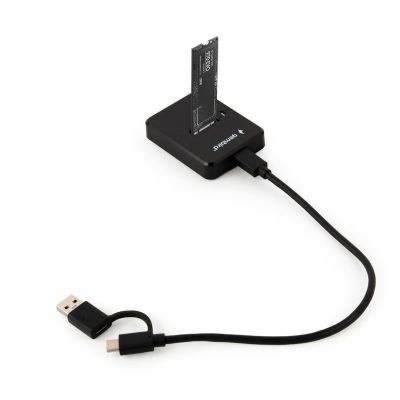 15. GEMBIRD M.2 SATA & NVMe SSD Dockingstation Schwarz