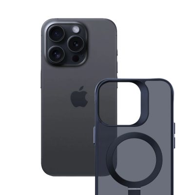 19. 3mk Smoke Case Mag&Stand Hülle für Apple iPhone 15 pro max – Schwarz