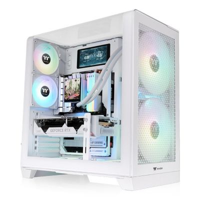 7. Geh Thermaltake View 390 Air Midi Tower Schneeweiße Verkaufsverpackung