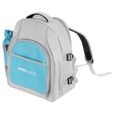 14. THERMISCHER PICKNICKRUCKSACK BLAU UND GRAU 25L ENERO CAMP