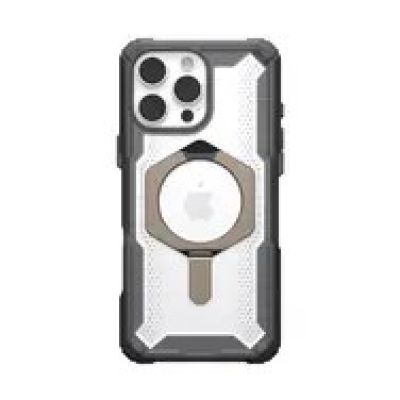 8. UAG Plasma XTE Magsafe - Schutzhülle mit Ständer für iPhone 16 Pro Max, kompatibel mit MagSafe (Asche/Titan)