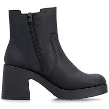 Damen-Chelsea-Boots mit Blockabsatz, gefüttert, schwarz, Rieker 58081-00