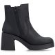 Damen-Chelsea-Boots mit Blockabsatz, gefüttert, schwarz, Rieker 58081-00