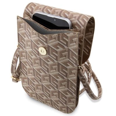 4. Guess Handtasche GUWBHGCFSEW braun/braun GCube Stripe