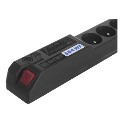 6. Steckdosenleiste HSK DATA ALP-ACAR504WF---03BKG (3 m; schwarz)