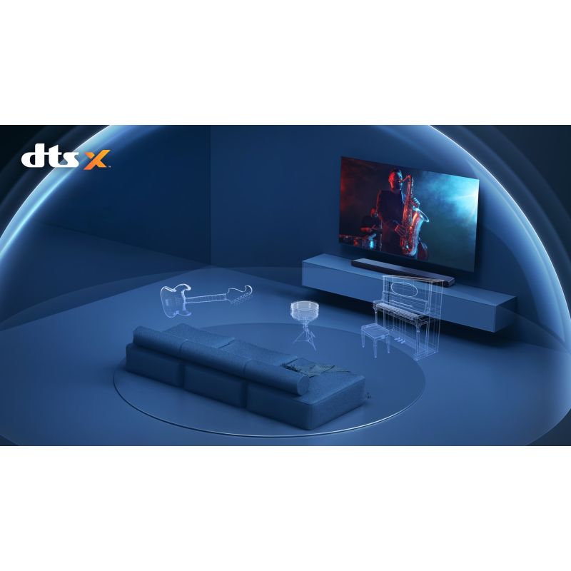 8. TCL S45HE Soundbar, 2.0 Kanäle, 100 W, Bluetooth, Dolby Atmos 5.2, Titanium