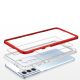 5. Klare 3in1 Hülle für Samsung Galaxy S22+ (S22 Plus) Rahmen Gel Cover Rot