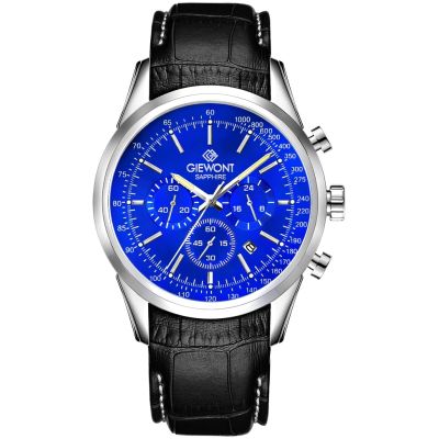 Giewont Herrenuhr Chronograph Saphir Silber Blau GW7650-A3