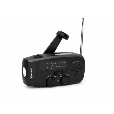 VAKOSS Notradio FM/AM 2000mAh Solar-Taschenlampe
