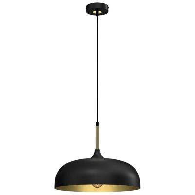 Pendelleuchte Volos E27 Schwarz/Gold