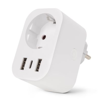 3. Entac ES-SSAUSB-WIBLE Netzsteckeradapter Weiß