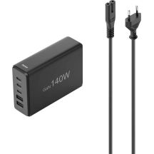 Hama 00201978 Mobiles Ladegerät für Laptop, Powerbank, Smartphone, Tablet, Schwarz, Wechselstrom-Schnellladefunktion, intern