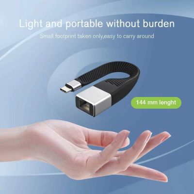 6. Techly ICOC USBC-RJ45 Netzwerkkabel Schwarz 0,144 m