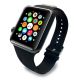 3. Karl Lagerfeld KLAWLSLCK Apple Watch Strap 42/44 / 45mm schwarz / schwarzes Armband Silikon Choupette Heads