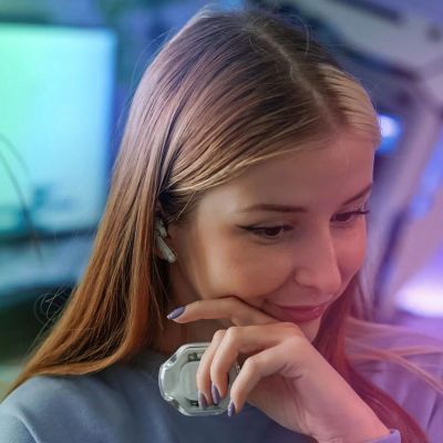 2. Acefast T8 TWS Bluetooth-Funkkopfhörer – Weiß