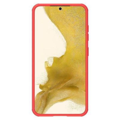 4. Nillkin Super Frosted Shield Pro Hülle für Samsung Galaxy S23+ gepanzerte Hülle + Telefonständer rot