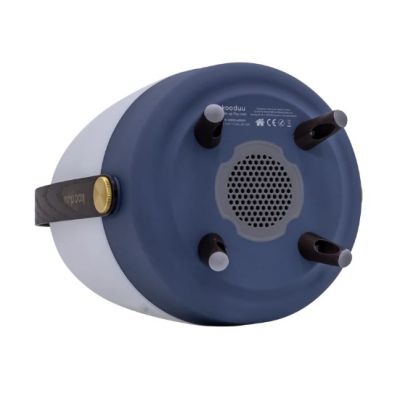 6. Kooduu Lite-up PLAY Mini Tragbarer Mono-Lautsprecher Blau, Weiß, Holz 8W