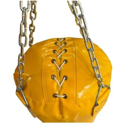 4. Plawil WWP-KIDS Boxsack gelb 140 x 35 cm gefüllt