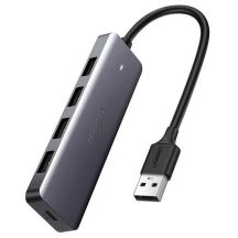 Ugreen Hub-Adapter 4in1 USB auf 4x USB 3.0+Micro-USB (grau)