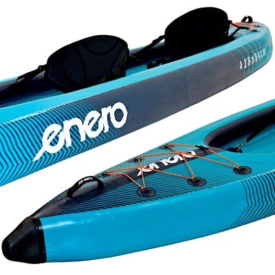5. 2-Personen-Kajak 465x74x42cm Laminiertes PVC Blau Enero