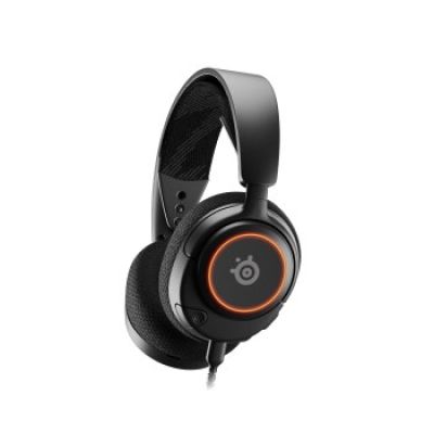Steelseries Arctis Nova 3 Kabelgebundenes Gaming-Headset mit Kopfbügel, USB Typ-C, Schwarz