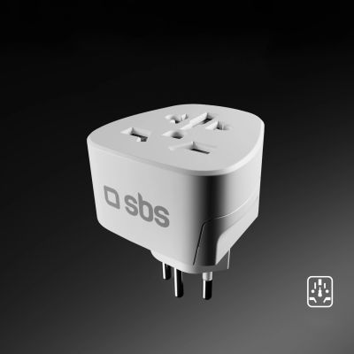 4. SBS CH Reiseadapter – Universal – Weiß