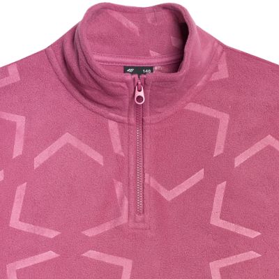 6. Fleece für Mädchen 4F F342 dunkelrosa 4FJWAW25TFLEF342 53A