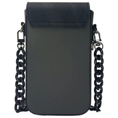 6. Nimmy Big Eyed Pet 2.0 Panda 3-in-1 Handytasche + Geldbörse + Tracker-Hülle - Schwarz