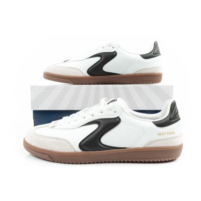 19. Skechers Kickoff Damen Sneakers weiße Leder Sportschuhe