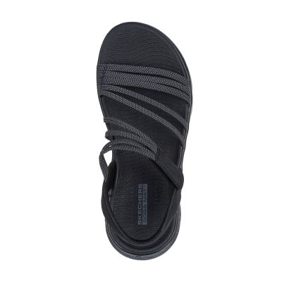 4. Skechers Damen GO WALK FLEX SANDALE EMMA 141473 BKGY