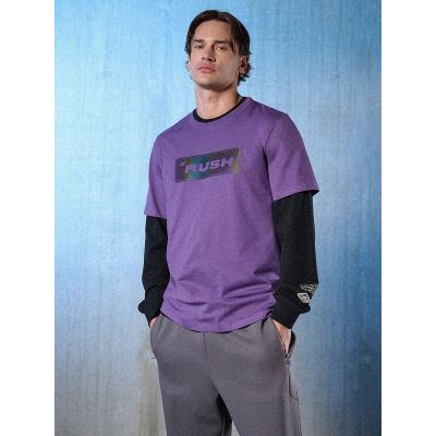 5. Herren-T-Shirt mit Aufdruck, regulär, Größe 4F 4FRSS26TTSHM3659-50S