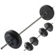 VIRTUFIT VERSTELLBARES LANGHANTELSET - KURZHANTELSET - 30,5 KG - SCHWARZ