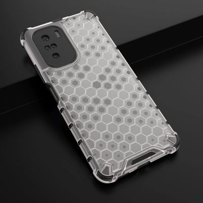 12. Honeycomb Handyhülle Schutzhülle mit TPU Rahmen für Xiaomi Redmi K40 Pro+ / K40 Pro / K40 / Poco F3 transparent