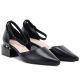3. Schwarze Damen-Pumps mit Blockabsatz und Riemen, Modell Vinceza 62278