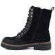 3. Schwarze Wildleder-Ankle-Boots für Damen, M.Daszyński SA259-4
