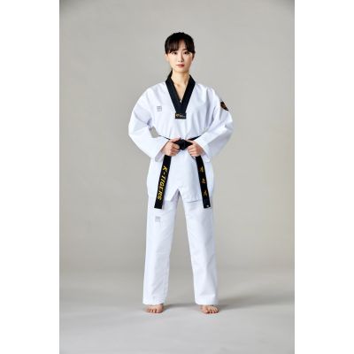 9. Dobok für Taekwondo MTX 2 Schwarz – zugelassen von World Taekwondo (WT) | MOOTO