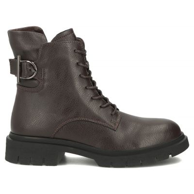 2. Damen-Ankle-Boots aus Leder, dunkelbraun, Filippo DBT8018