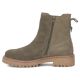 3. Damen-Lederstiefeletten im Chelsea-Stil khaki Filippo DBT7935