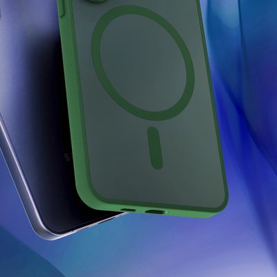 24. 3mk Smoke MagCase für Samsung Galaxy S25 - Grün-Transparent