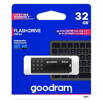 5. GoodRam UME3 UME3-0320K0R11 Pendrive (32 GB; USB 3.0; schwarz)