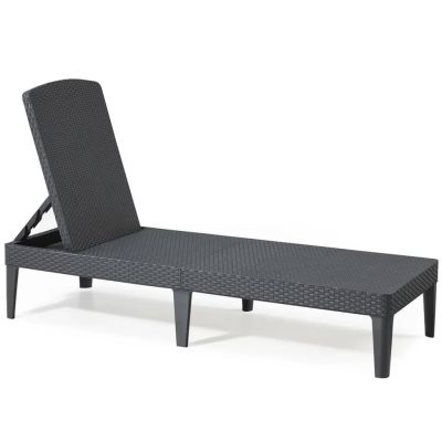 2. KETER Jaipur 235162 Gartenliege (anthrazitfarben)